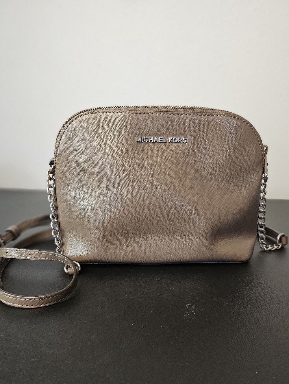 Michael Kors Metallic Bronze/Champagne Crossbody Bag